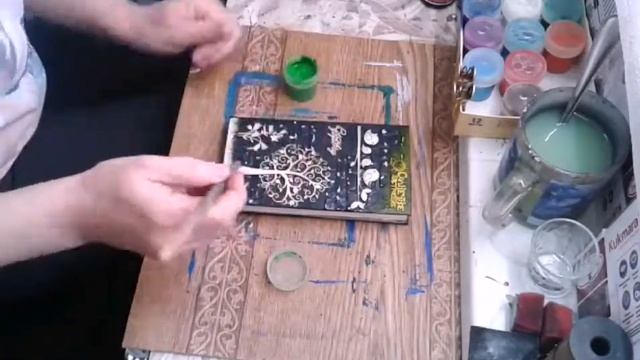 Декор блокнота. Скрапбукинг. Diy.
