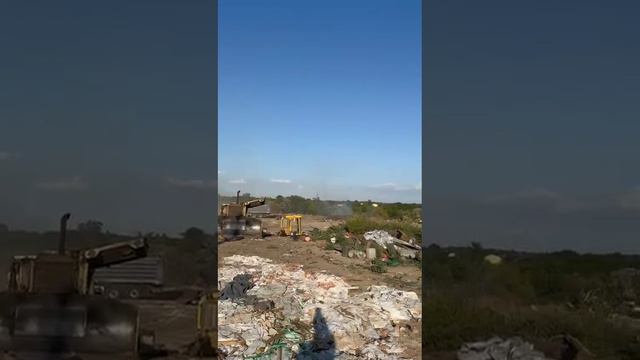 В районе Самарского шоссе, около ДТН «Ягодка» под Батайском, устроили незаконный мусорный полигон.