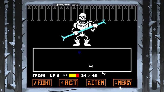 Undertale Rejuvenation Nihilism Papyrus Fight OLD
