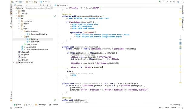FUN mit FOPT #10 - Ein Tetris-Clon in Java - Die View-Komponente (3/4)