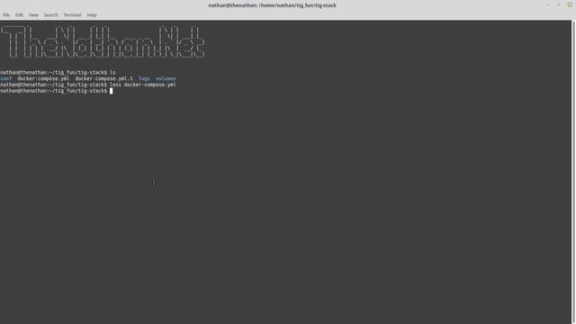 Docker Compose and TIG stack
