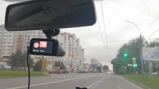 MiVue i90 - работа радар-детектора (контроль перекрёстка)