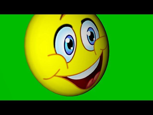 Transitions Swipe Smile Green Screen Animation 4 pack. Футаж Смайлик хромакей переход