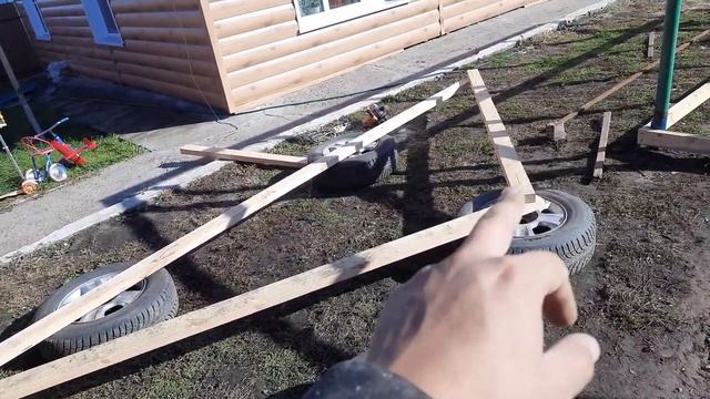 Простой гараж без фундамента своими руками