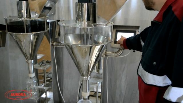 Дозирование косметического скраба на шнековом дозаторе МДШ-600