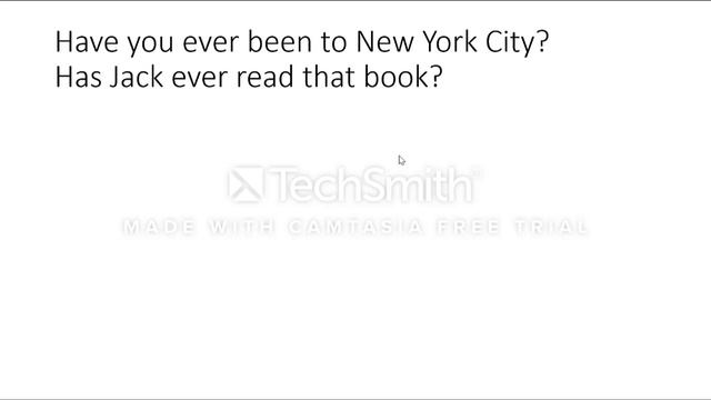 grammar ever, never fifth session prim4 English