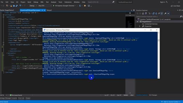 Create nuget package for multiple files