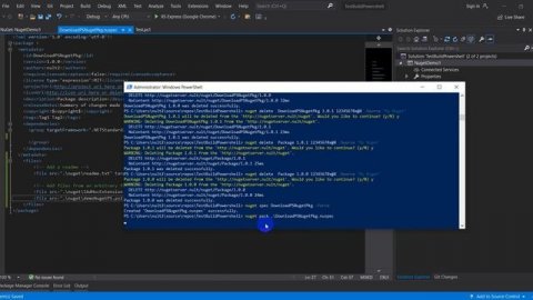 Create nuget package for multiple files