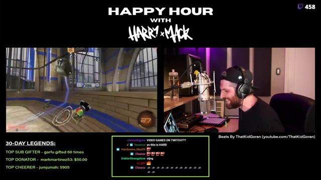 Harry Mack freestyle raps over a Rocket League Twitch stream | Harry Mack Reaction