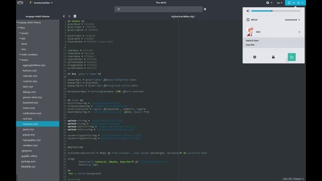 GNOME Shell Theme for Evopop