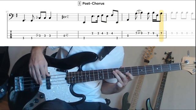 More Than a Feeling by Boston - Bass Cover (tablature & notation included)