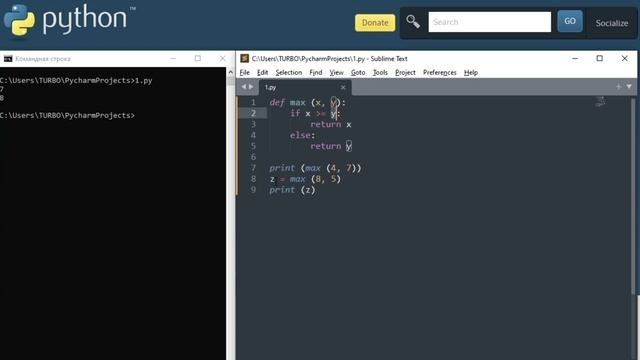 06 Python 3.10.0 ФУНКЦИИ def return комментарии строки документации Python Обучение