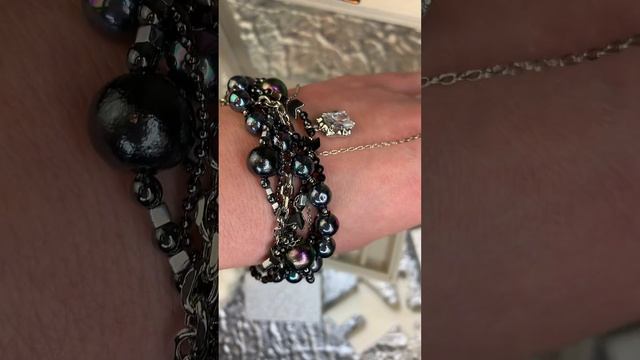 Браслеты с жемчугом Swarovski. Ручная работа.