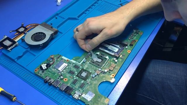 Интересный ремонт/апгрейд ноутбука hp pavilion g7 ПОДАРКА от СЫНА!