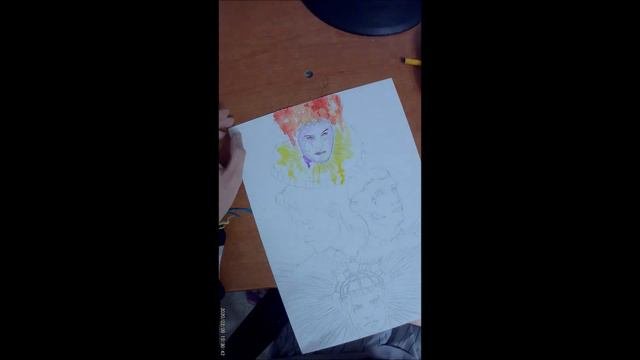 Achille Lauro-Me Ne Frego Watercolor