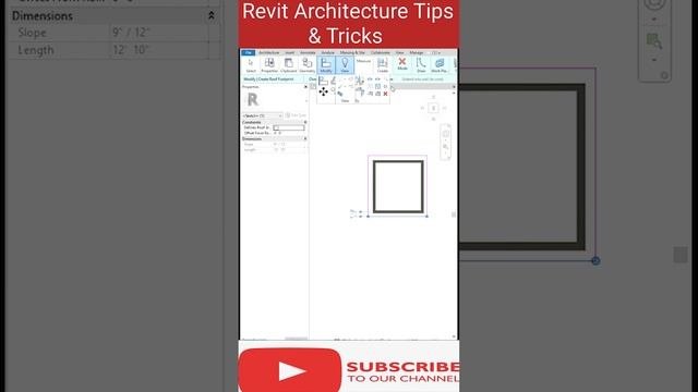 Revit Architecture Tips & Tricks | How To Create One Side Sloped Or Lean To Roof #revitarchitecture
