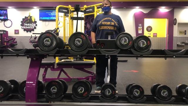 5 Sets of 15 Reps of Biceps Curls Using 30 LBS