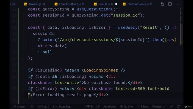 Show payment summary to user in applications #19