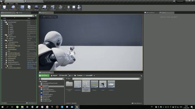 Unreal Engine 4 - #11 Урок по анимациям. Изменяем угол обзора камеры с помощью Field of View
