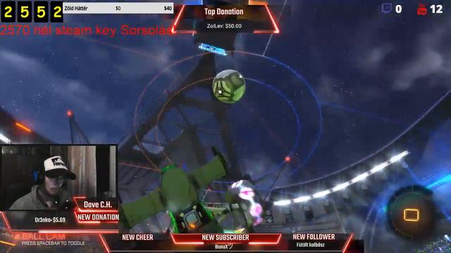 Rocket League nézői Live!!20Subonként steam key!!10EU SORSOLÁS 3000 FELIRATKOZÓNÁL!!