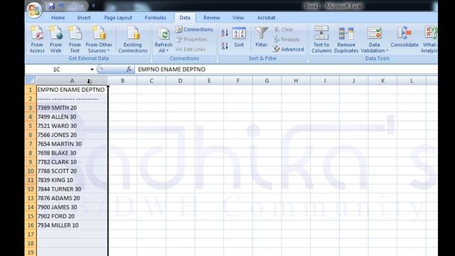 Excel: Text to columns| fixed & Delimited