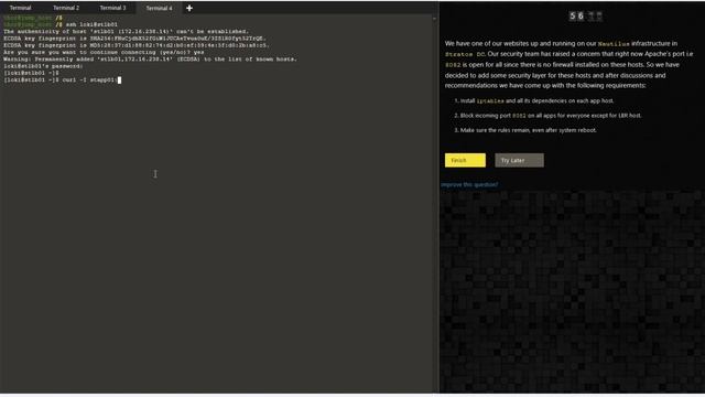 IPtables Installation And Configuration KodeKloud Engineer
