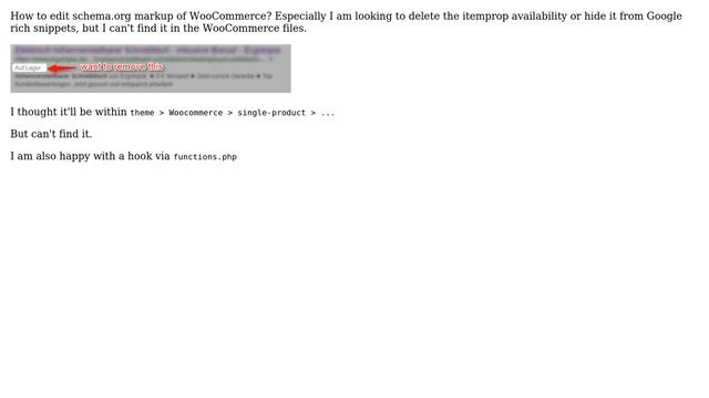 Wordpress: How to edit schema.org markup of WooCommerce?