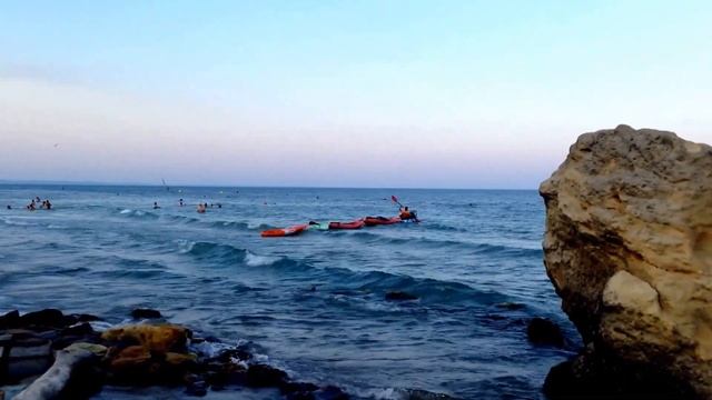 Одесса вечерний пляж Черное море