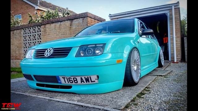 Bagged VW Jetta MK4 Bora R32 On Rotiform IND Rims Tuning Project
