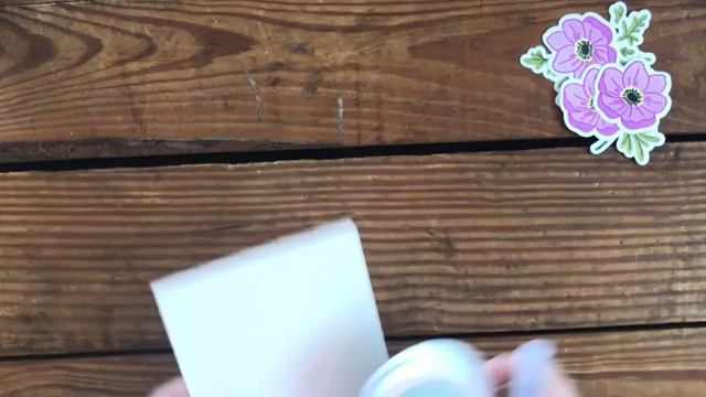Walk By Faith Anemone Card // National Craft Month Celebration with Right at Home + Simon Says Stam
