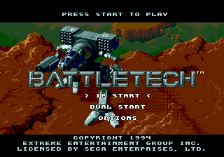 Battletech | intro Sega Mega Drive (Genesis).