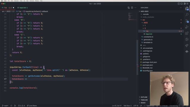 Advent of Code 2022: Day 2 + improved solution #TypeScript