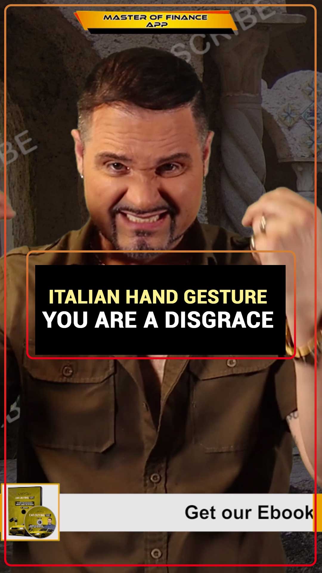 Итальянские жесты руками!

Это означает: «Ты позор».