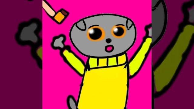 Басик и какао! (Рисовала сама!)
