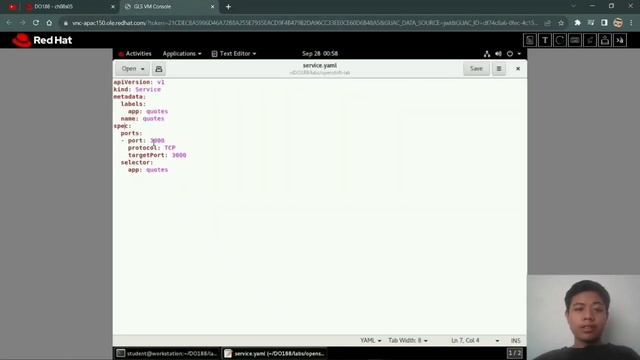 Red hat Academy - Exam 8.5 Lab: Container Orchestration with Kubernetes and OpenShift