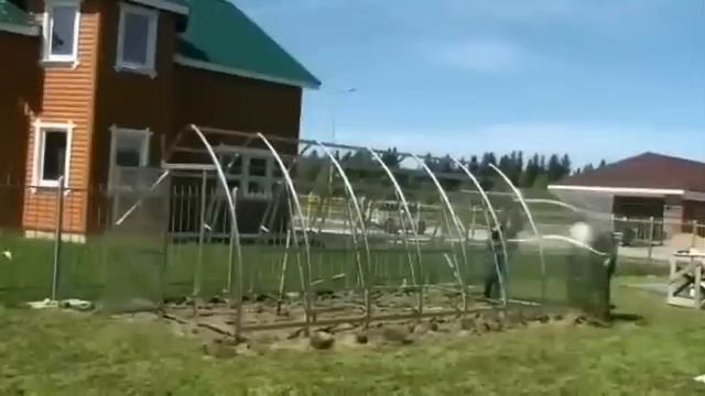 Сборка Теплицы "Дачная-Стрелка"