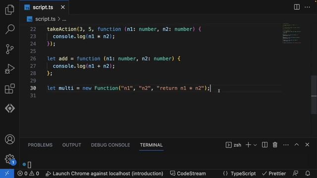 Typescript - Anonymous Functions
