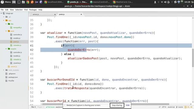 Curso de AngularJS, NodeJS e MongoDB, desenvolvendo um Blog - Aula 16