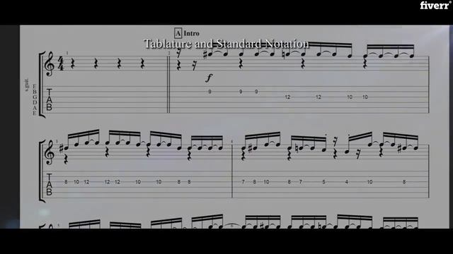 Transcribe any song into accurate sheet music or tablature - Best Music Transcription service