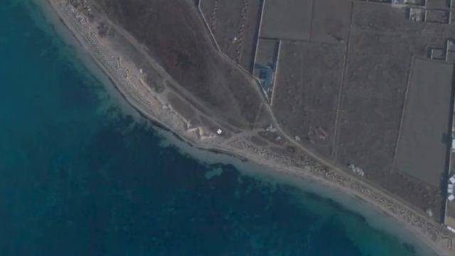 Крымская линия обороны со спутников