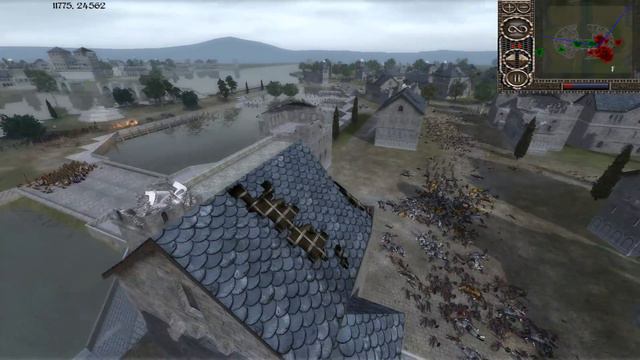 Bloody Conflict at Osgiliath: Four Armies Divided - Third Age Total War Mod Gameplay