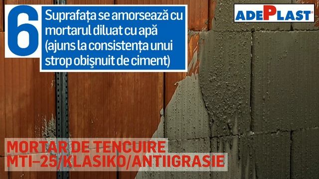 Mortar de tencuire  MTI-25/KLASIKO/ANTIIGRASIE