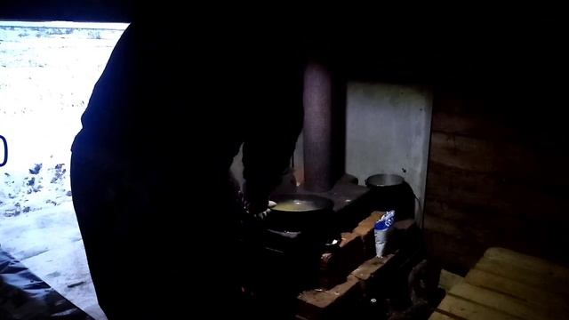 Первый лёд. Рыбалка на озере, Щука на жерлицы...