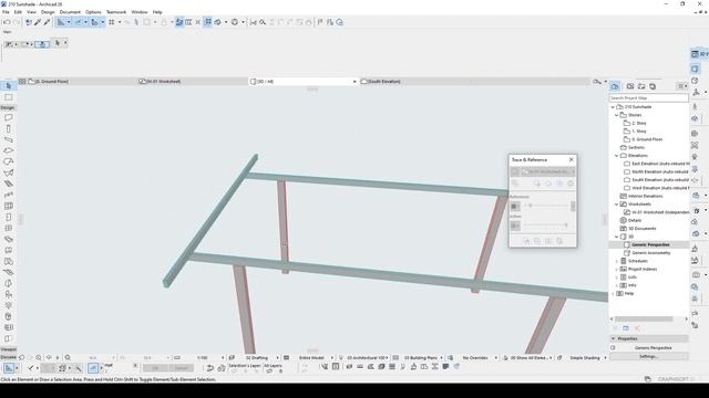 Elegant Sunshade in Archicad Tutorial