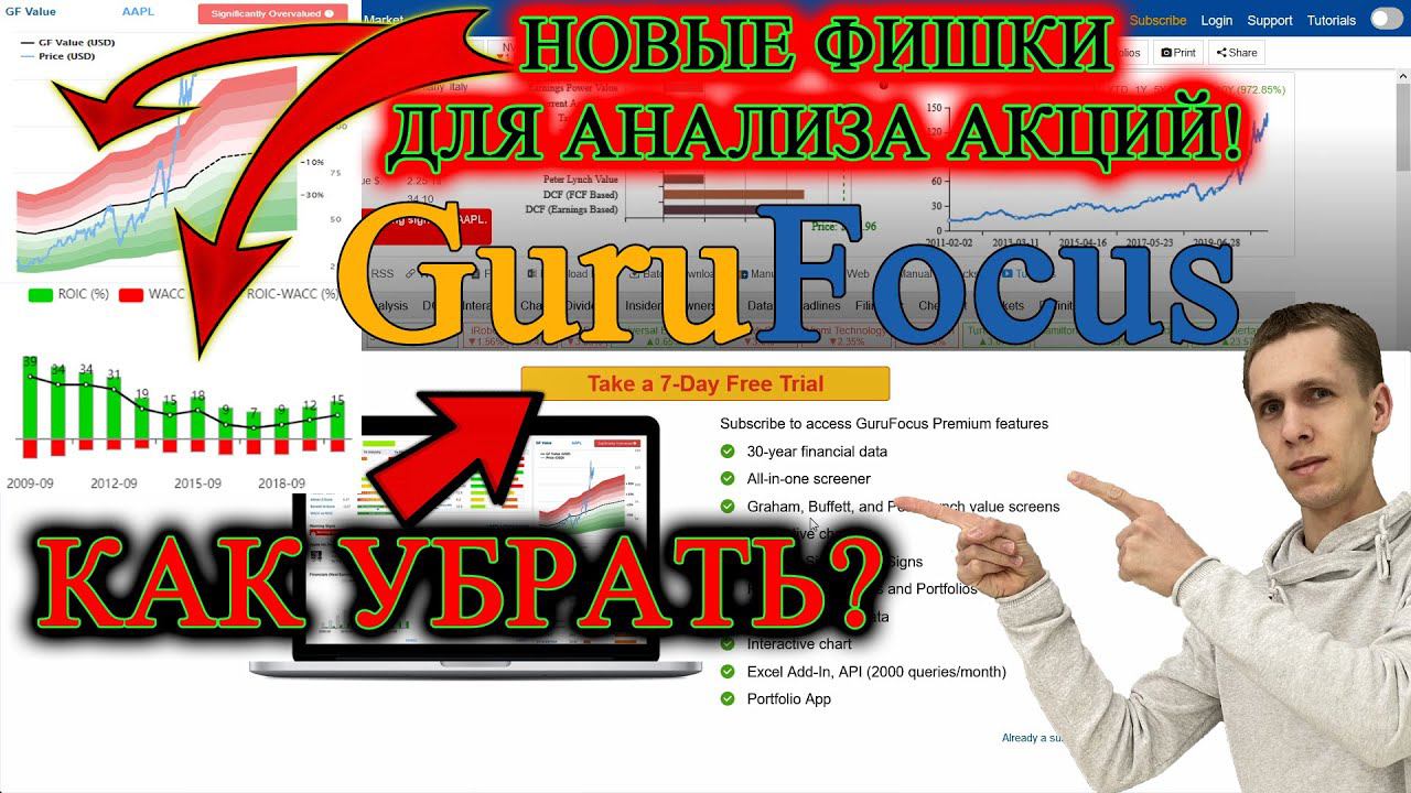 ОБЗОР GuruFocus НОВЫЕ ФУНКЦИИ ФУНДАМЕНТАЛЬНОГО АНАЛИЗА АКЦИЙ❗ ОШИБКА И ПРОСЬБА КУПИТЬ ИНСТРУКЦИЯ✅