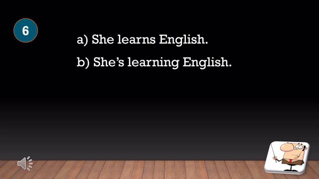 English Grammar Quiz 4:  Present Simple vs Present Continuous
