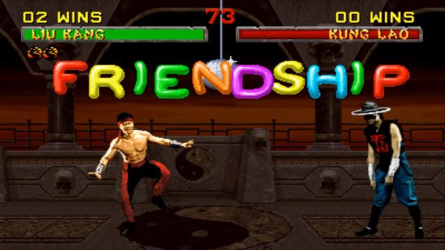 Mortal Kombat 2 Arcade - All Friendships On Kombat Tomb Stage