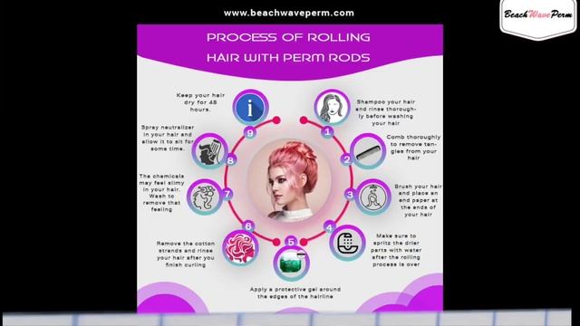 How to get Curly Perm using Perm Rods | How to get Curly Hair | Permanent Beach Waves Tutorial