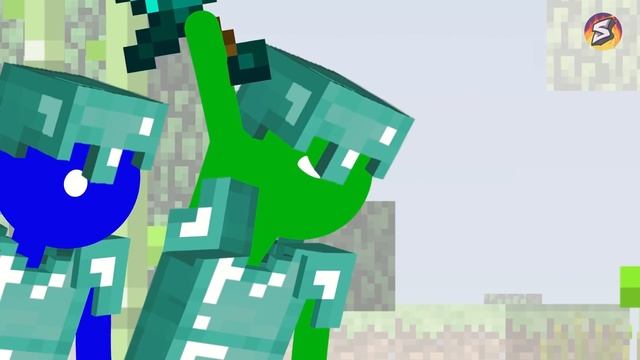 Minecraft, But There Are Random Drops - Stickman Animation