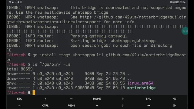 Menghubungkan WhatsApp dengan Telegram Menggunakan Matterbridge